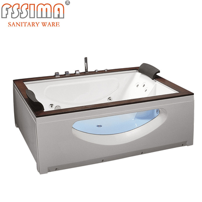 1.8m Adult Baby Whirlpool Spa Bathtub Indoor Acrylic Sided Skirt