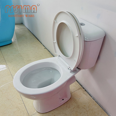 Ceramic Rimless Bathroom Sanitary Ware France Classical Style 2 Piece Toilet