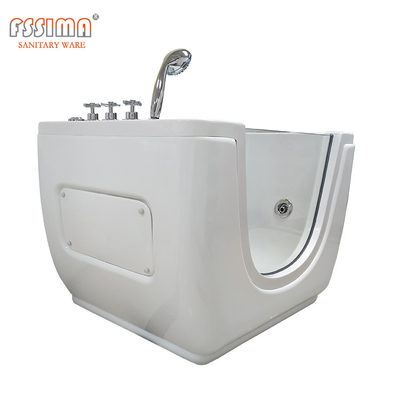 33.46" Glass Baby Spa Bathtub Small Green White Pink Blue Whirlpool