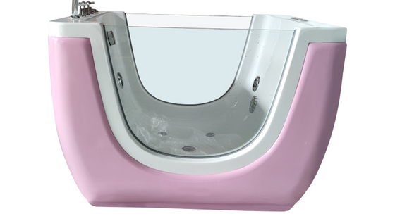 47.24" Newborn Baby Spa Bathtub With Stand Infant Whirlpool Tub