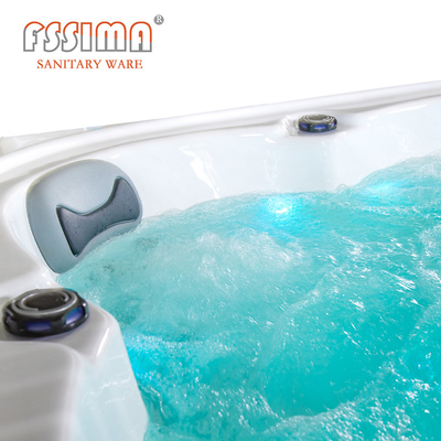 Acrylic Massage Outdoor Bathtubs Fiberglass Spa 6 People Family Hot Tubs