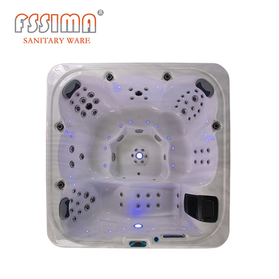 Acrylic Massage Outdoor Bathtubs Fiberglass Spa 6 People Family Hot Tubs